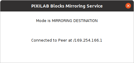 Mirroring Server status window
